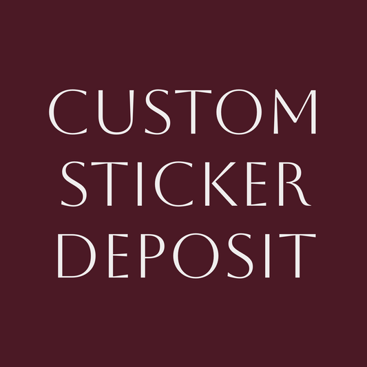 Custom Sticker Deposit for Author Branding or PR Boxes