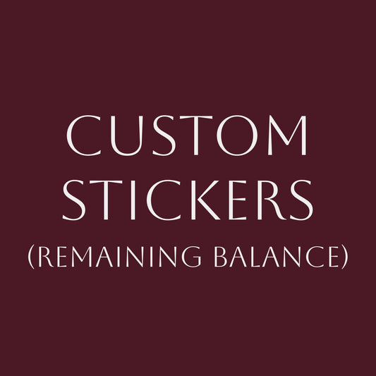 Custom Sticker Remaining Balance